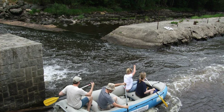 Půjčení kanoe či raftu včetně potřebného vybavení na Vltavě, Lužnici či Otavě