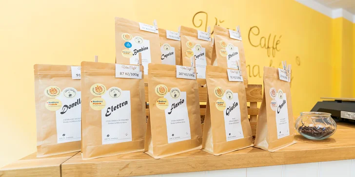 Espresso, cappuccino, americano či lungo i linecké kolečko pro 1 nebo 2 os.