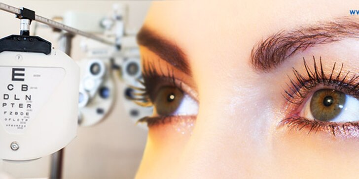 Vyšetření zraku a sleva na laserové operace očí