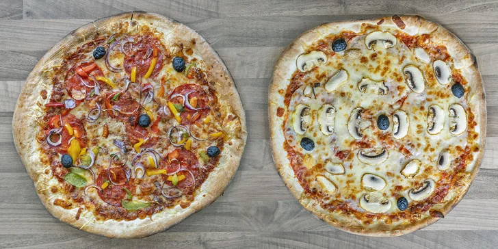 2 pizzy z francouzského stánku v Hodolanech: klasické, méně tradiční i sladké