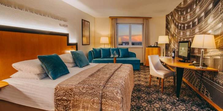 Luxusní pobyt ve 4* hotelu na Vinohradech: snídaně a možnost wellness