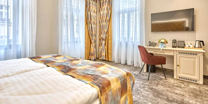 4* pobyt v Karlových Varech: hotel přímo u kolonád a bohaté snídaně