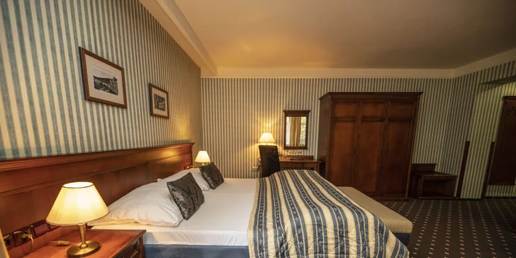 Odpočinkový pobyt v Mariánkách: 4* hotel, plná penze, zábaly a vířivka a bonusová noc zdarma