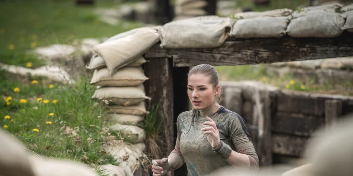 Gladiator Race Josefov: registrace do extrémního závodu, funkční tričko, startovní balíček a medaile