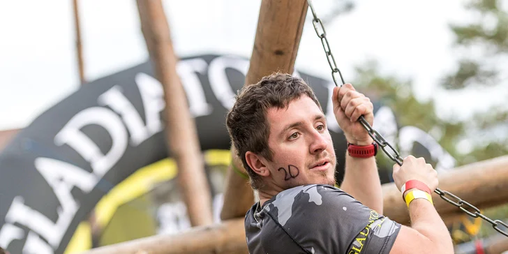 Gladiator Race Josefov: registrace do extrémního závodu, funkční tričko, startovní balíček a medaile