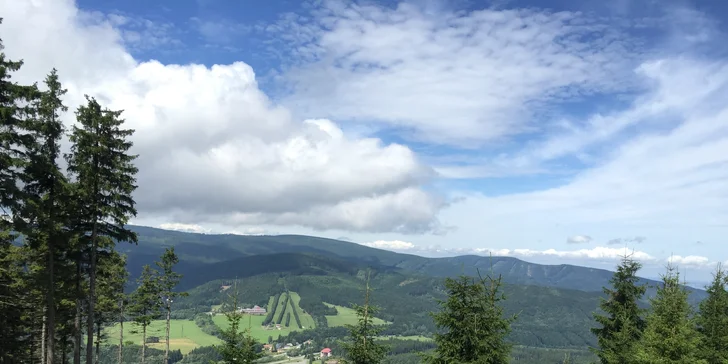 Dovolená v Jeseníkách na Ramzové s polopenzí, wellness, půjčením kol i letním bazénem