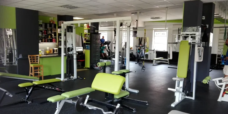 Měsíční nepřenosná permanentka na návštěvy fitness