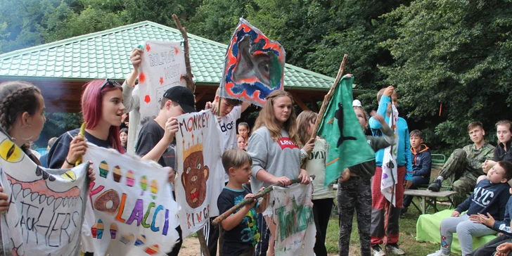 Zálesácký letní dětský tábor: bohatý program s Vikingy či H. Potterem