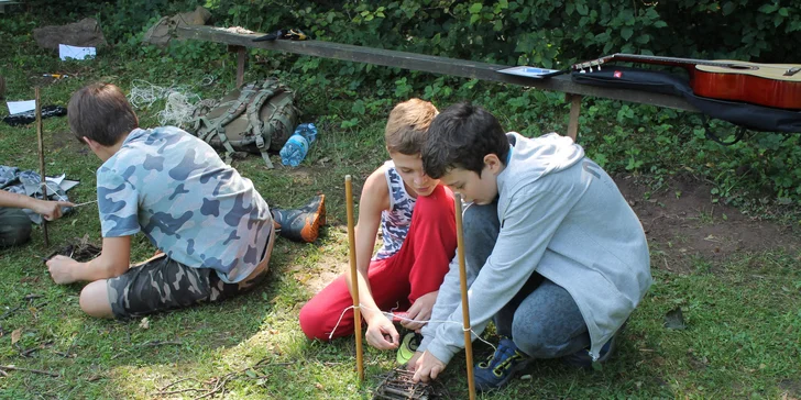 Zálesácký letní dětský tábor: bohatý program s Vikingy či H. Potterem