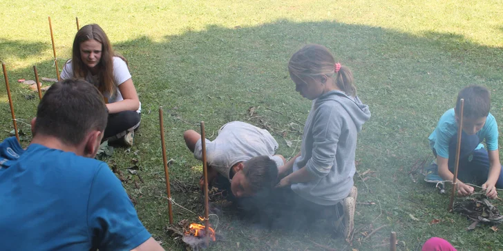 Zálesácký letní dětský tábor: bohatý program s Vikingy či H. Potterem