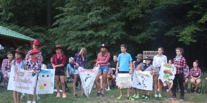 Zálesácký letní dětský tábor: bohatý program s Vikingy či H. Potterem
