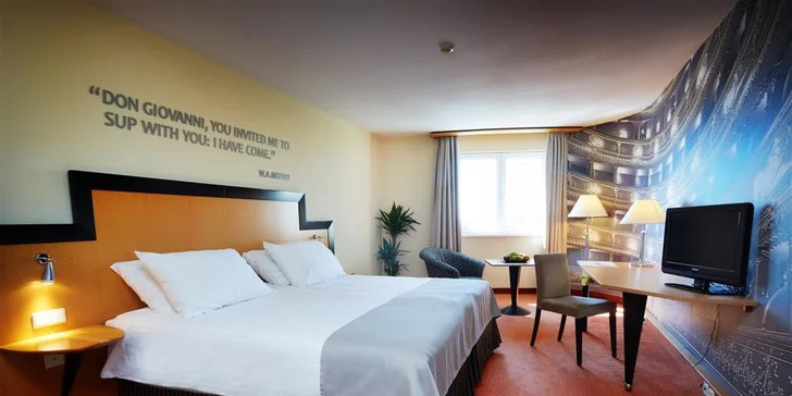 Luxusní pobyt ve 4* hotelu na Vinohradech: snídaně a možnost wellness