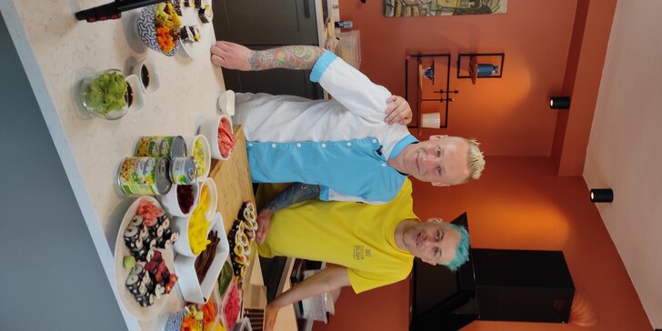 Staňte se japonským mistrem: 3hod. kurzy přípravy sushi pro dospělé i děti a rodiče