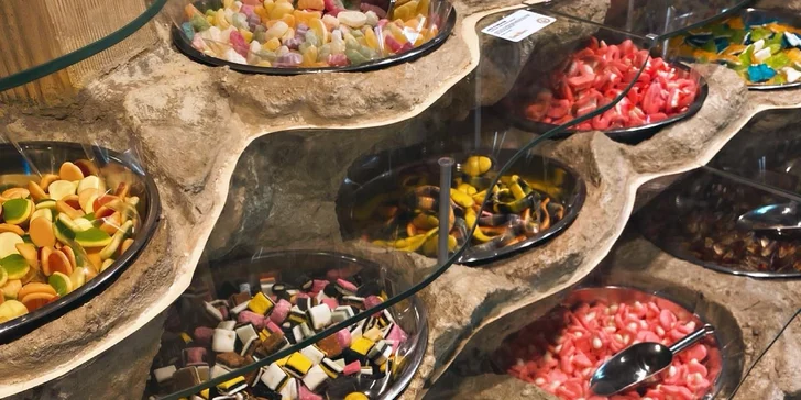 Dárkové poukazy v hodnotě 250–500 Kč do Candy miners: bonbony, oříšky, ovoce a další sladkosti