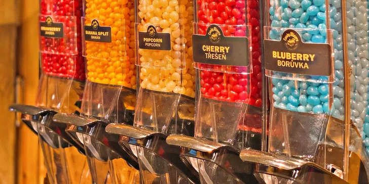 Dárkové poukazy v hodnotě 250–500 Kč do Candy miners: bonbony, oříšky, ovoce a další sladkosti