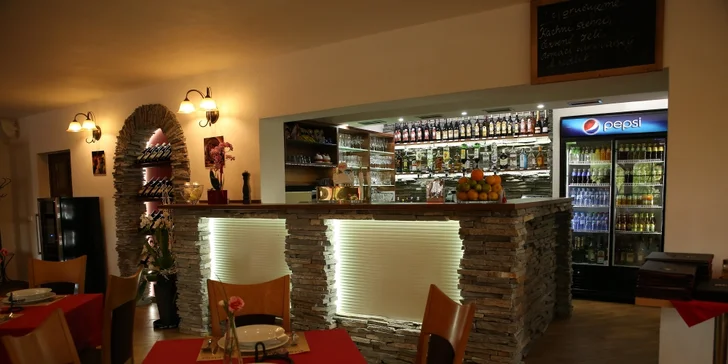6chodové degustační menu pro 2 osoby: uzený pstruh, panenka i kachní prso