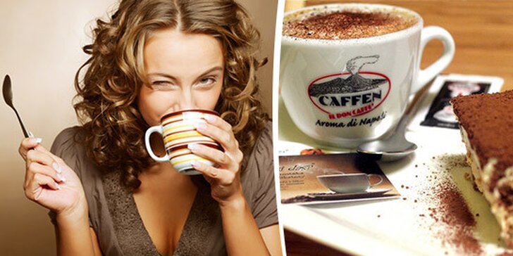 Dvě krémová cappuccina a dvě lahodná tiramisu v italské kavárně Zlato, co si dáš?