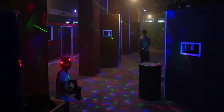 Lasergame pro 1–8 hráčů: 15min. přestřelka ve všední dny i o víkendu