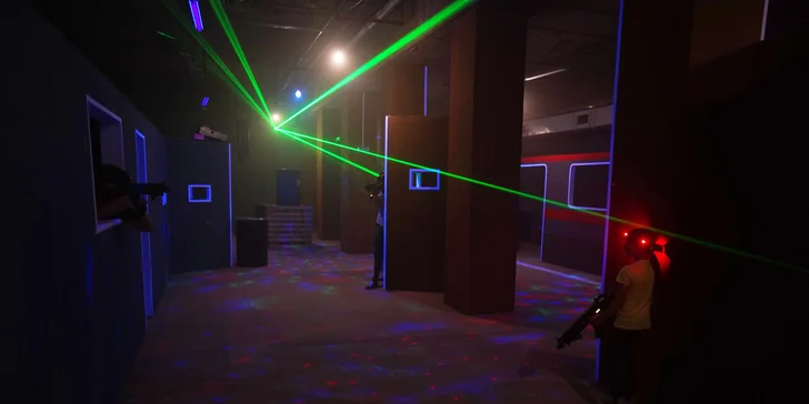 Lasergame pro 1–8 hráčů: 15min. přestřelka ve všední dny i o víkendu