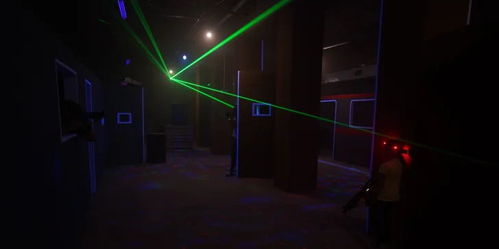 Lasergame pro 1–8 hráčů: 15min. přestřelka ve všední dny i o víkendu