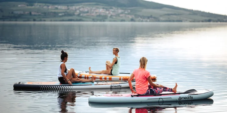 Zapůjčení paddleboardu na 1 nebo 2 hodiny na vodní nádrži Nové Mlýny v Šakvicích