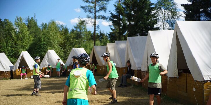 Vyhlášený cykloturistický tábor Kolovalt pro děti ve věku 9 až 15 let