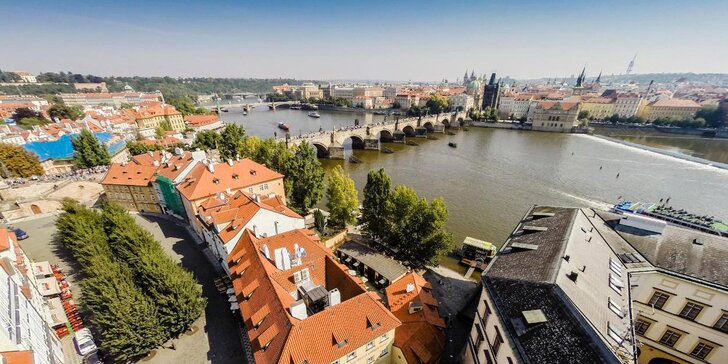 Až 8 dní v centru Prahy: 4* hotel u Vltavy, bohaté snídaně a památky