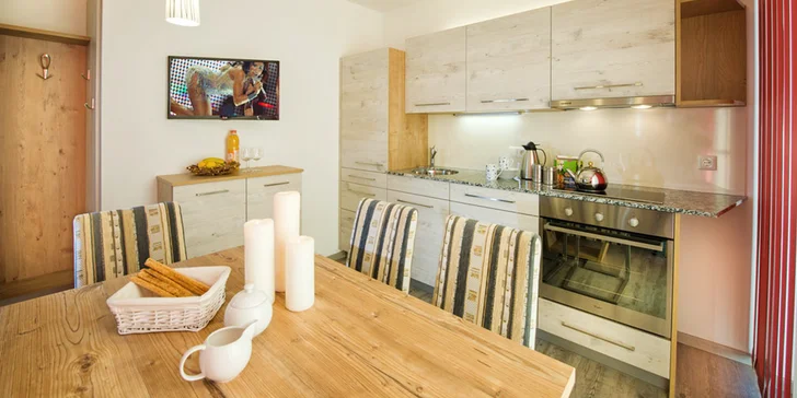 Dovolená v plně vybavených apartmánech v Rakousku: 4* ubytování a neomezený pobyt ve wellness