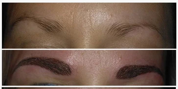 Permanentní make-up obočí metodou dle výběru včetně korekce