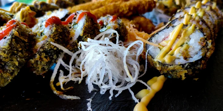 Pestré sushi sety v Porubě: set 41 nebo 50 ks s rybami i avokádem