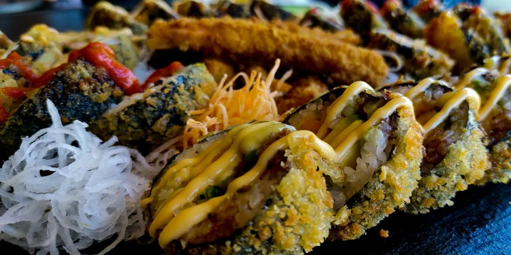Pestré sushi sety v Porubě: set 41 nebo 50 ks s rybami i avokádem