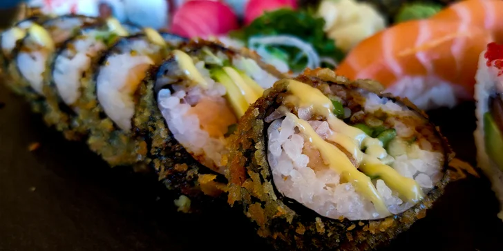 Pestré sushi sety v Porubě: set 41 nebo 50 ks s rybami i avokádem