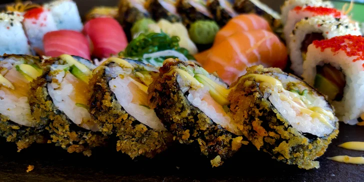 Pestré sushi sety v Porubě: set 41 nebo 50 ks s rybami i avokádem