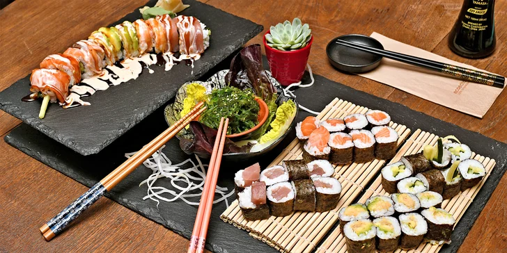 Cokoli z menu asijské restaurace v hodnotě 500 nebo 1000 Kč: sushi a další speciality i nápoje
