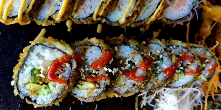 Pestré sushi sety v Porubě: set 41 nebo 50 ks s rybami i avokádem