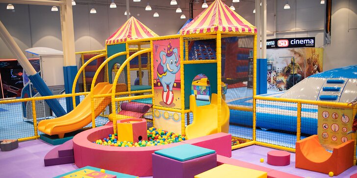 Vstup do dětského Cirkus Parku o rozloze 3000 m²: nejmodernější atrakce ve střední Evropě