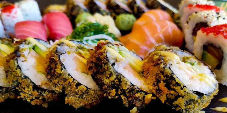 Pestré sushi sety v Porubě: set 41 nebo 50 ks s rybami i avokádem