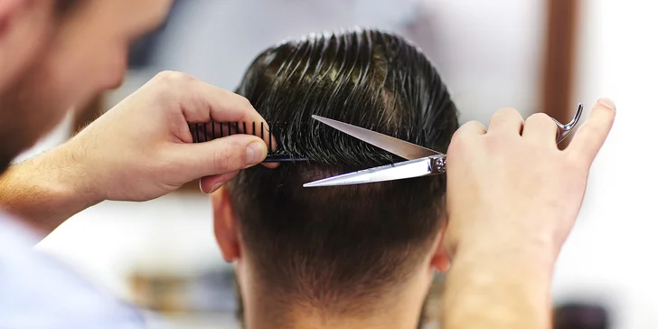 Pánský master střih nůžkami ve Franck Provost, včetně mytí a stylingu