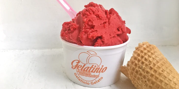 Domácí italské gelato: střední nebo velká porce či celá vanička, možnost kombinace příchutí