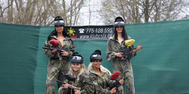 Zažijte adrenalin: 4 hod. paintballu na tankodromu v Kroměříži až pro 12 hráčů