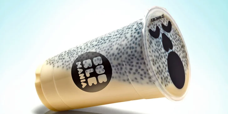 Velký bubble tea: studený či teplý, ovocný nebo mléčný, kuličky různých chutí