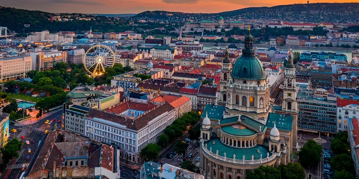 Pohodový pobyt v centru Budapešti: 3* hotel se snídaní a saunou, termíny do května 2022