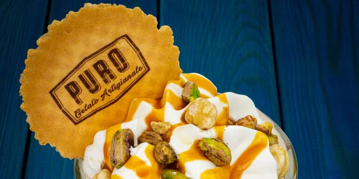 Milkshake podle výběru v Puro Gelato pro 1 i 2 osoby: čokoláda, borůvka, jahoda či slaný karamel
