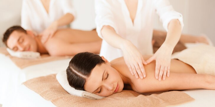 Pro páry: 45minutová relaxační partnerská masáž dle výběru