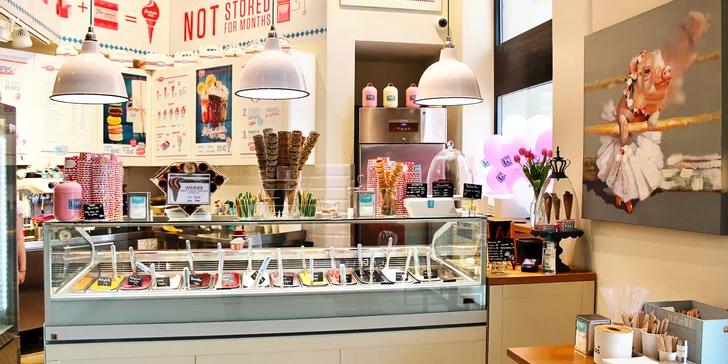 Milkshake podle výběru v Puro Gelato pro 1 i 2 osoby: čokoláda, borůvka, jahoda či slaný karamel