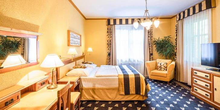 Relax v klidné části Mariánských Lázních: polopenze, wellness a procedury
