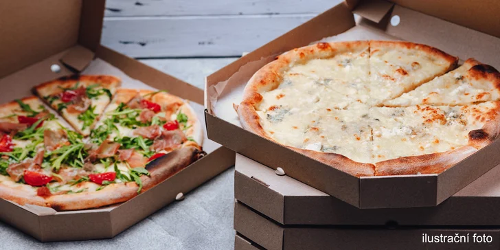 Odneste si křupavé potěšení: pizza dle výběru o průměru 32 cm vč. krabice