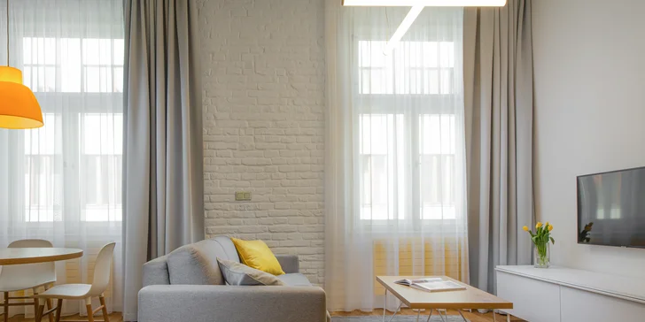 Dovolená v centru Prahy: moderní apartmány až pro 4 osoby, 10 minut od Václavského nám.