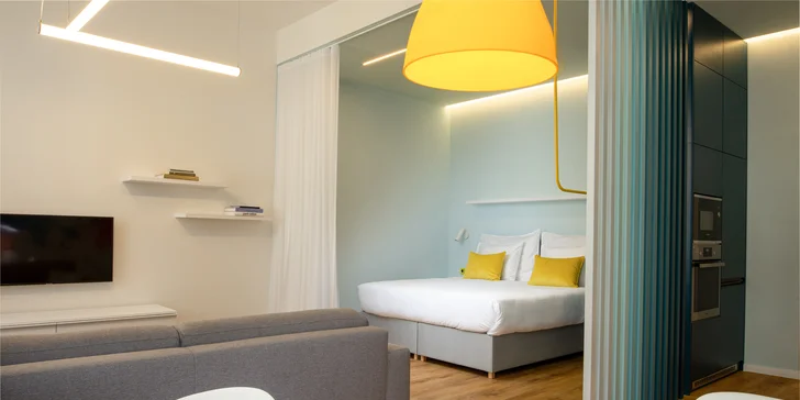 Dovolená v centru Prahy: moderní apartmány až pro 4 osoby, 10 minut od Václavského nám.