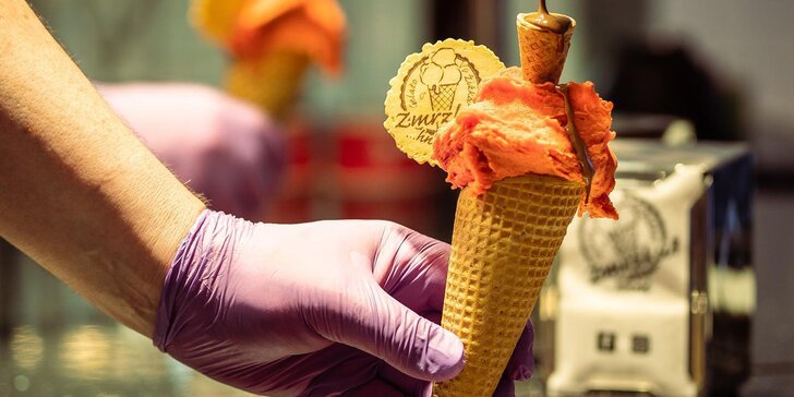 80–160 g gelata z rodinné zmrzlinárny na Žižkově: kornout či kelímek i kombinace chutí